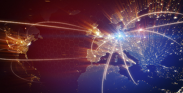 World Map Animation - VideoHive 3426970