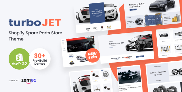 TurboJet - Shopify Spare Parts Store Theme Automotive