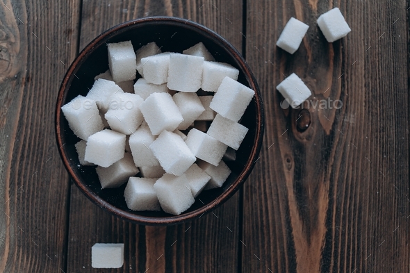 Refined sugar in a bowl - Stock Photo - Images