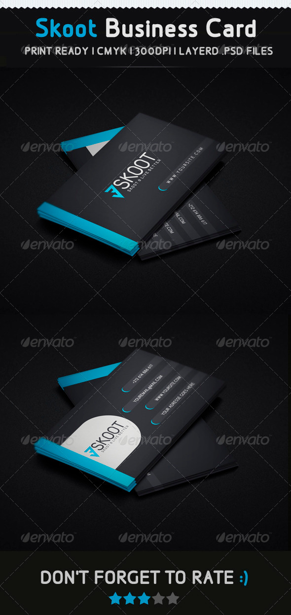 Skoot Creative Business Card - Creative Business Cards