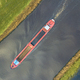 Moving Inland freight ship Aerial view - PhotoDune Item for Sale
