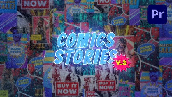 Comics Instagram Stories V.3 - Premiere Pro