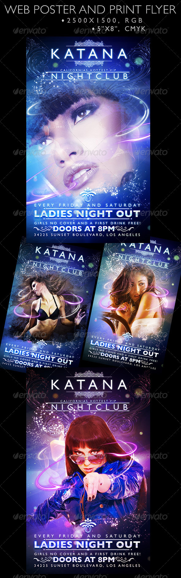 web Poster for Social Media - Clubs & Parties Events