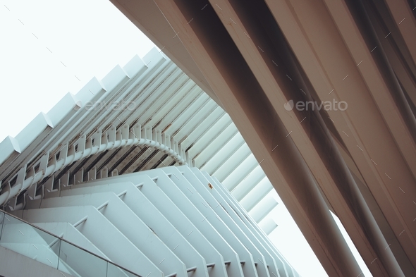 Bright and airy pattern. Modern architecture. Futuristic. - Stock Photo - Images