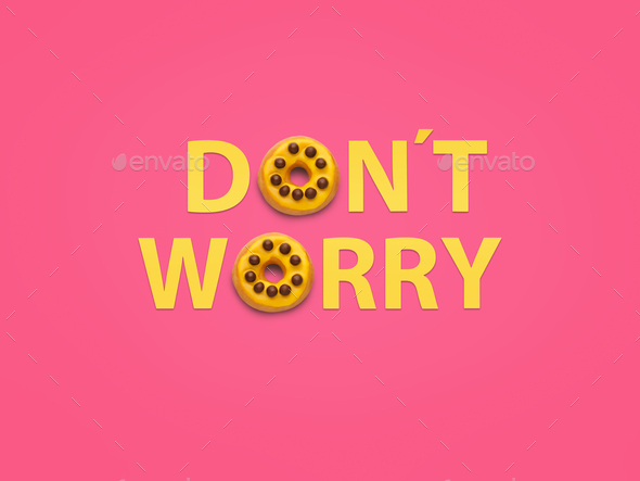 Dont worry words and doughnuts