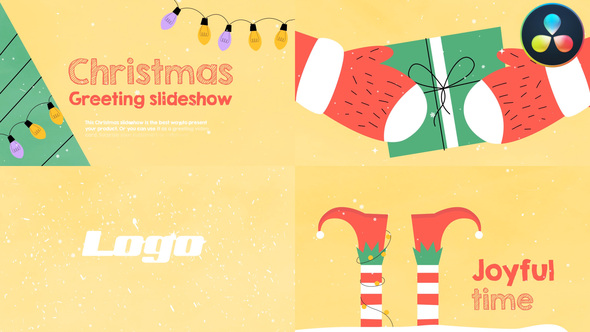 Christmas Greeting Slideshow | DaVinci Resolve