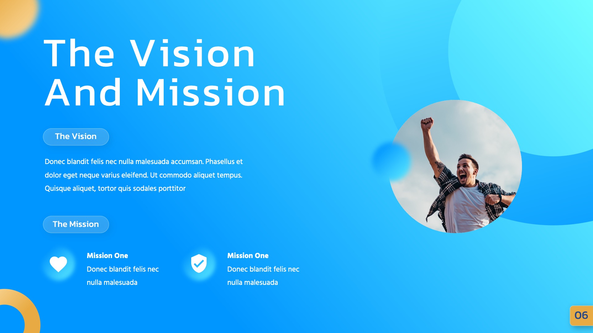Rounded Powerpoint Pitch Deck Presentation Template, Presentation Templates