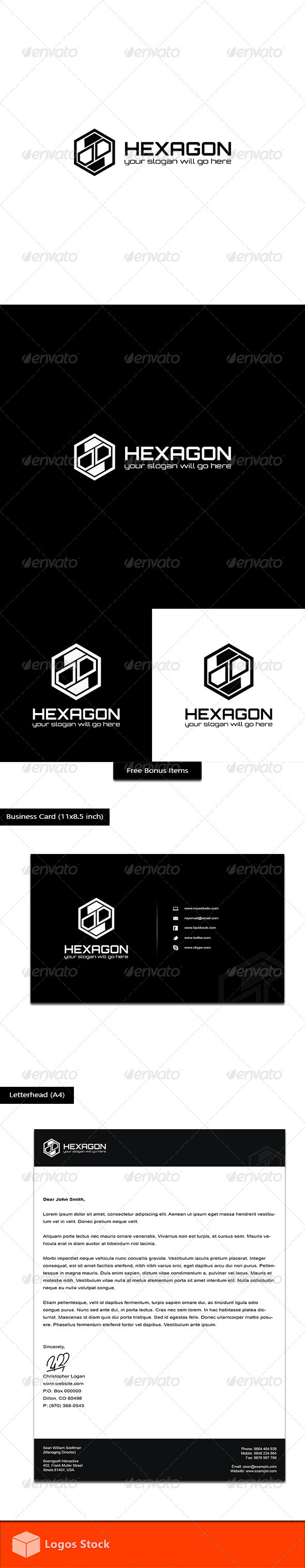 Abstract Logo - Hexagon - Vector Abstract