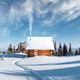 Fantastic landscape with snowy house - PhotoDune Item for Sale
