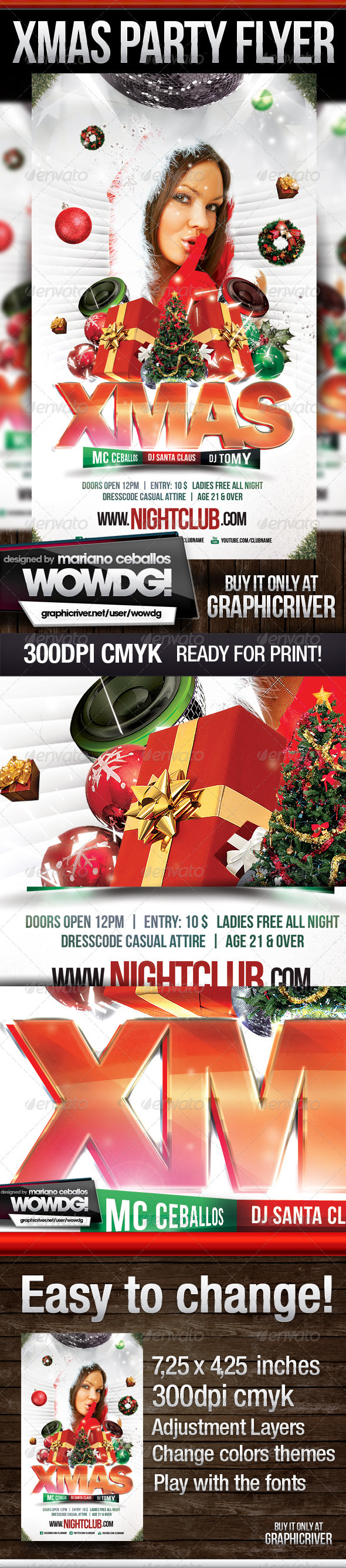Xmas Party Flyer - Clubs & Parties Events