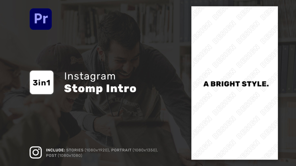 Instagram Stomp Intro for Premiere Pro