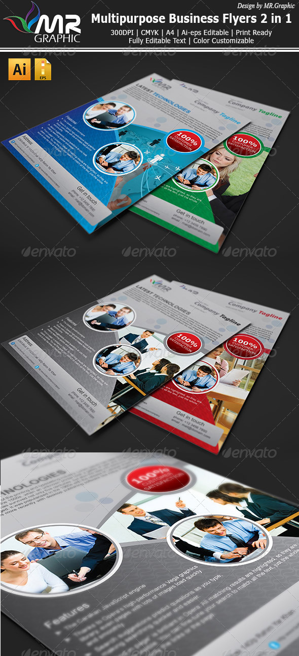 MultiPurpose Business Flyers Ads - Corporate Flyers