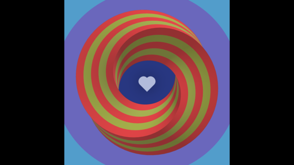 Square Texture Stripe Candy Eye Pop Blink Love Red Blue Purple Colorful Circle