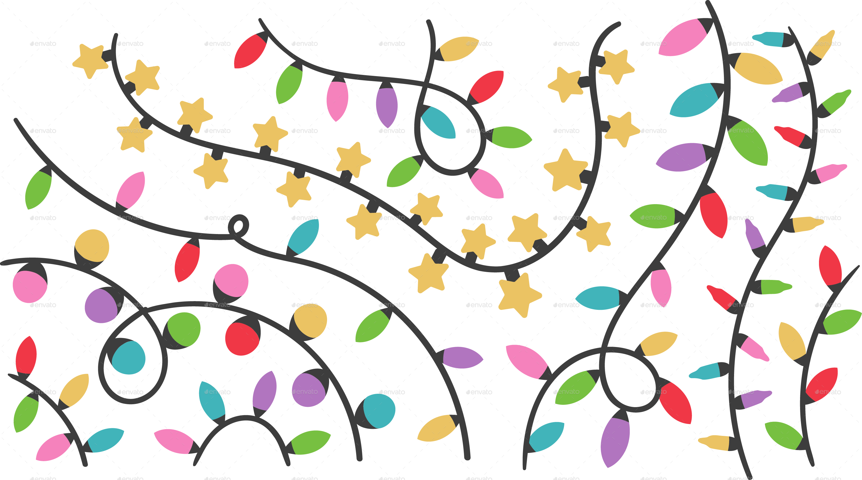 Christmas Lights, Vectors GraphicRiver