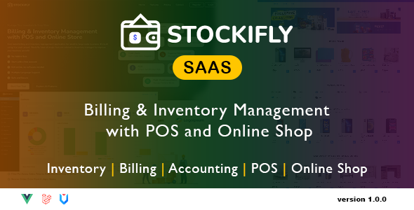 Stockifly SAAS  Billing & Inventory Management with POS and Online Shop