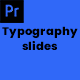 Typography slides / MOGRT - VideoHive Item for Sale