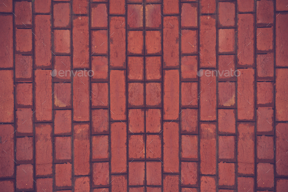 Red Brick Wall Seamless Vector Illustration Background Texture Pattern For Continuous 8045