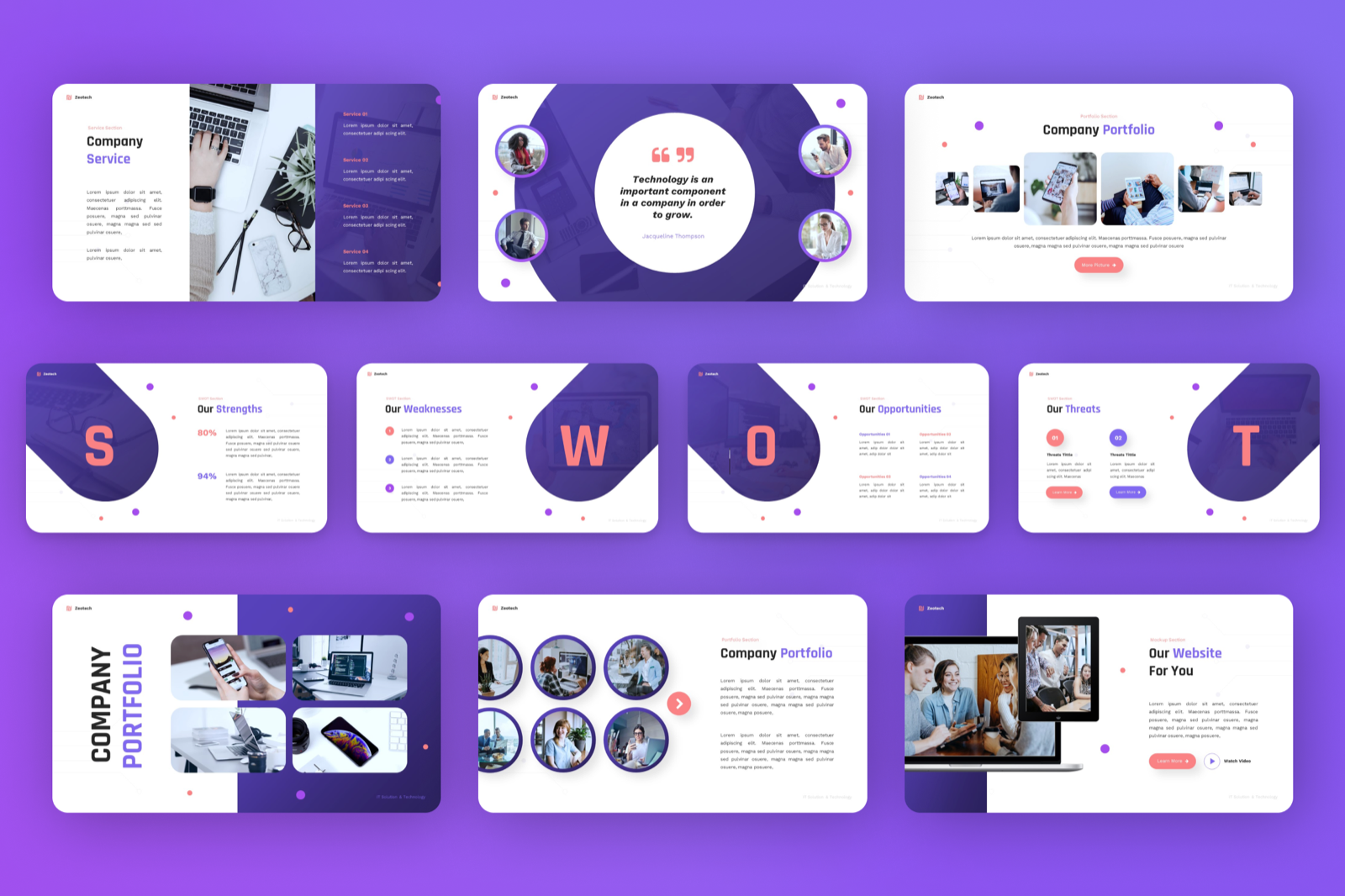 Zeotech - IT Solutions & Technology Keynote Template, Presentation ...
