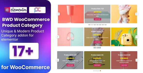 WooCommerce Product Category Carousel For Elementor