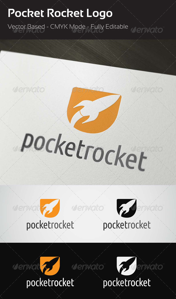 Pocket Rocket Logo by garamdapur GraphicRiver