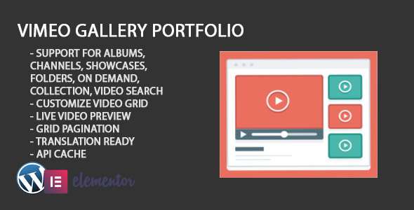 Vimeo Gallery Elementor