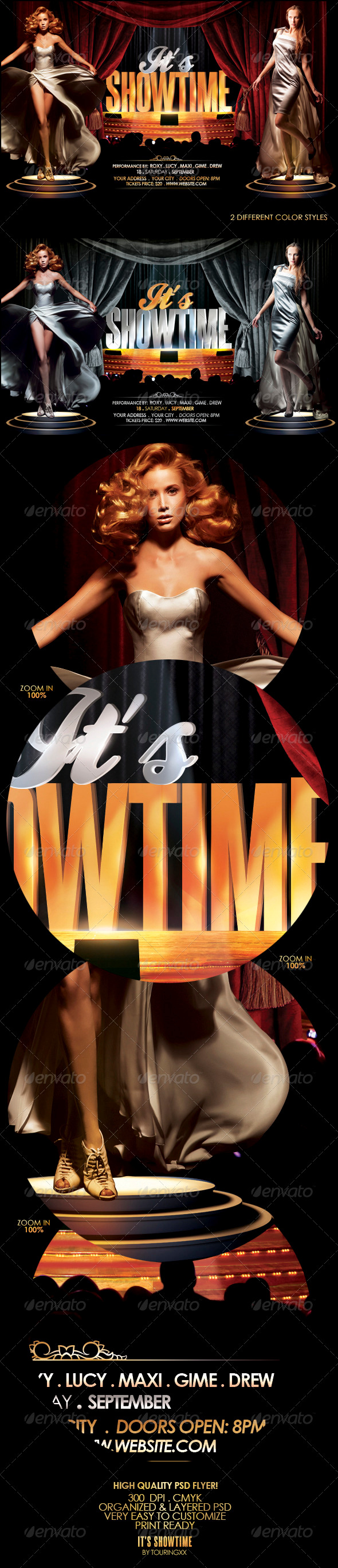 It's Showtime Flyer Template - Events Flyers