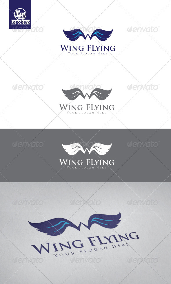 Wing Flying Logo Template - Symbols Logo Templates
