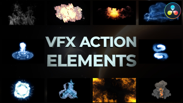 VFX Action Elements for DaVinci Resolve