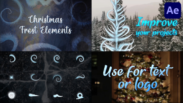 Winter Frost Elements for After Effects