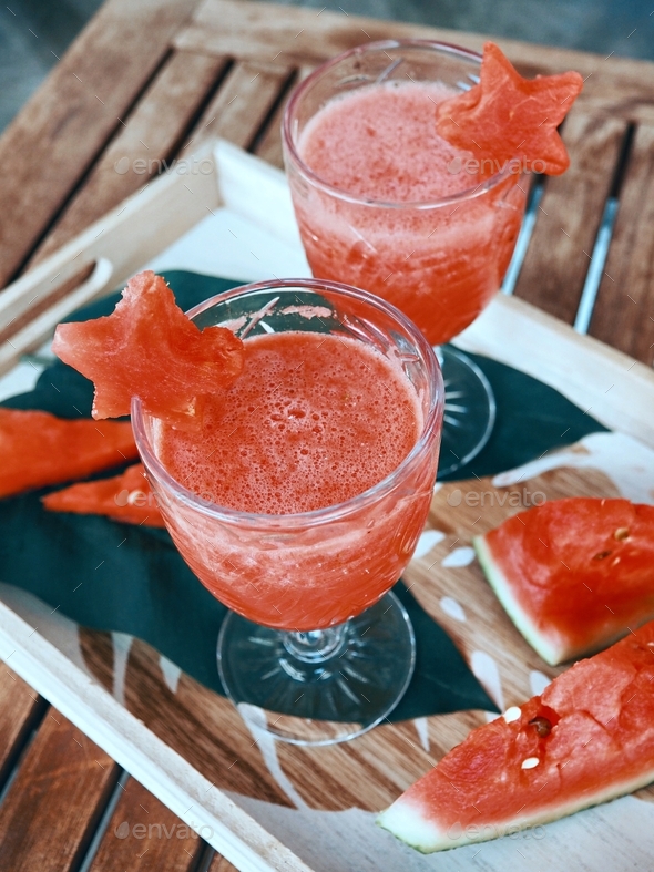 Delicious watermelon shakes