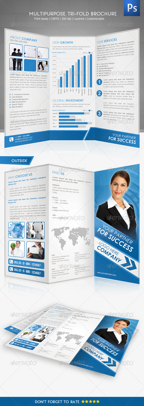 Corporate Tri-Fold Brochure II - Corporate Brochures