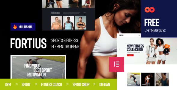 Fortius – Sports & Fitness Elementor WordPress Theme
