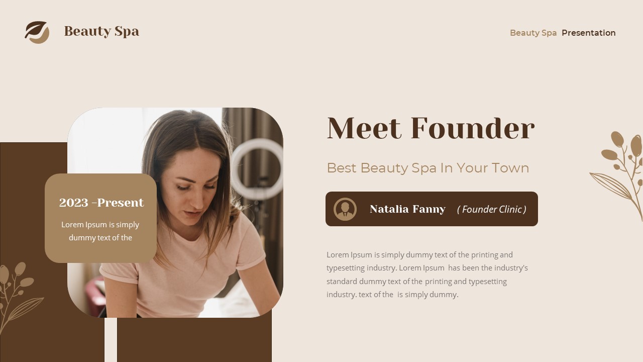 Beauty Spa Google Slide Template, Presentation Templates | GraphicRiver