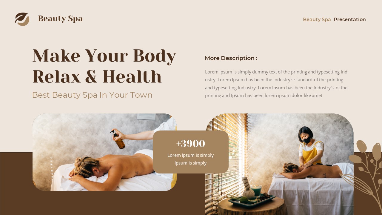 Beauty Spa Presentation Template, Presentation Templates | GraphicRiver