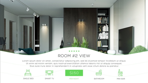 Hotel Promo Video Displays template preview