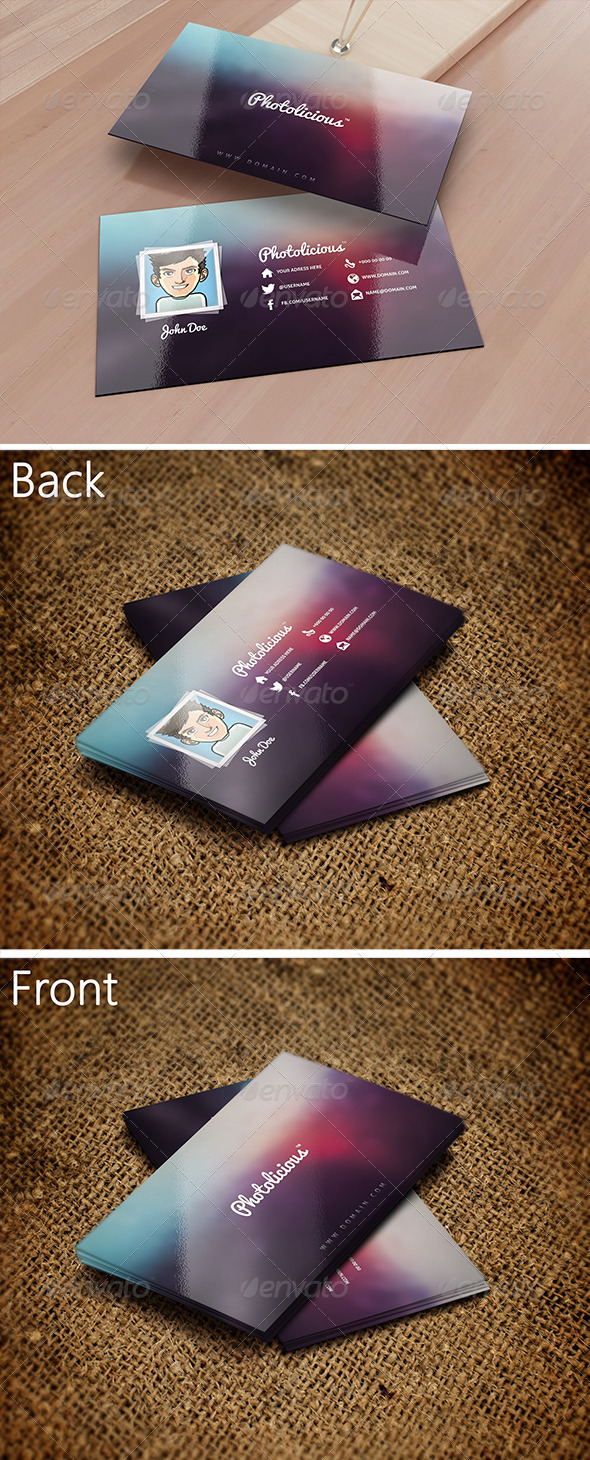 Photographer Business Card - Business Cards Print Templates
