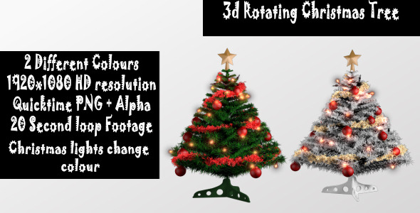 3D Rotating Christmas Tree