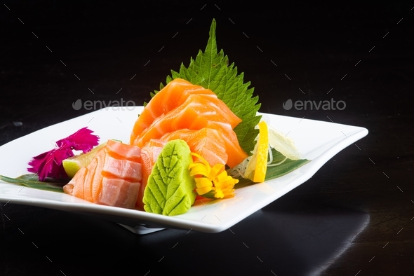 Raw Salmon - Sashimi Stock Photo by tehcheesiong | PhotoDune