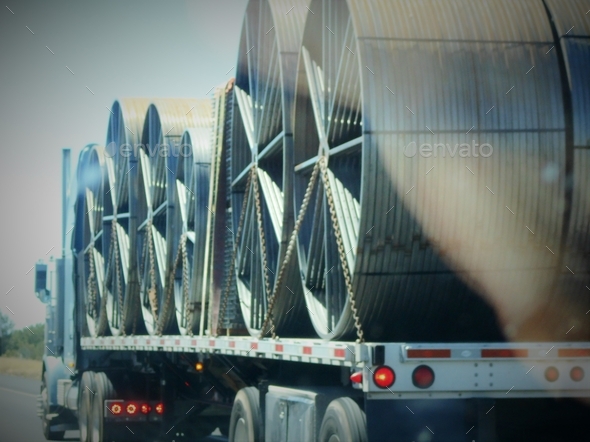 Transportation and Logistics! Hauling Metal! NOMINATED!! - Stock Photo - Images
