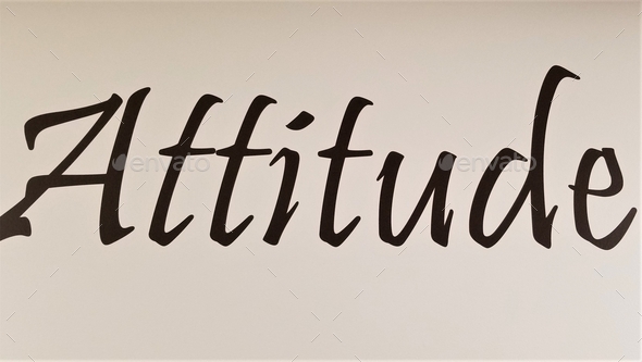 ATTITUDE! A way of thinking or feeling about someone or something!