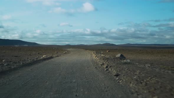 Car Driving on the Road To Iceland alt