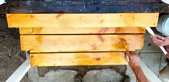Staining New Wood Steps! Hone Improvement!