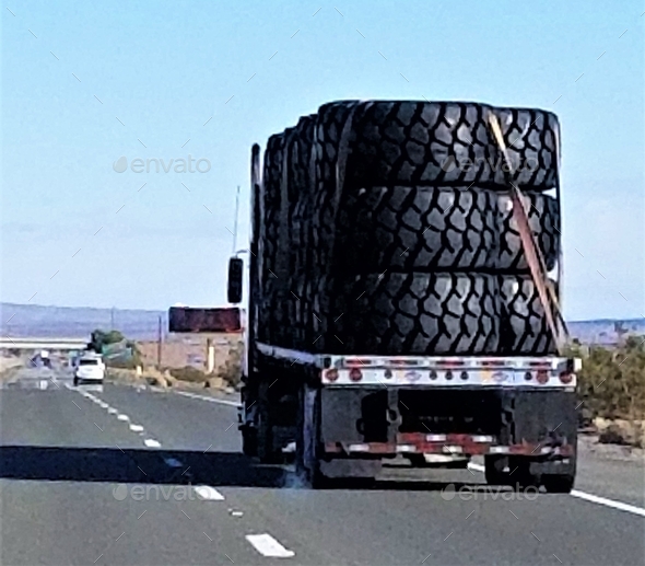 Trick Full of BIG Truck Tires!