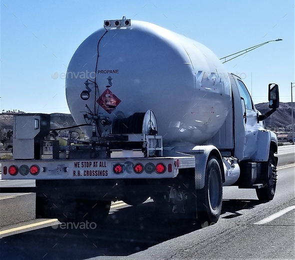 Transportation and Logistics Gas and Oil Products! Propane Tanker Truck!