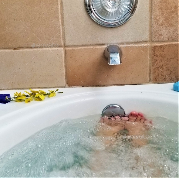 Relaxation! Hot Bubble Bath! Stock Photo by AZBLT PhotoDune