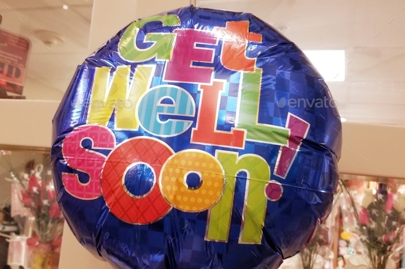 Get Well Soon! Mylar Balloon to Brighten Up the Day of Someone Not Feeling Well!