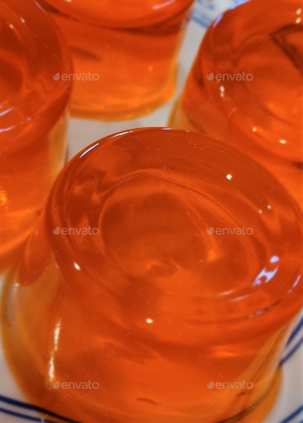 JellO! Jello Gelatin Desert! Orange Jello! Stock Photo by AZBLT