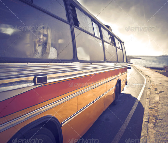 Travel by Bus - Stock Photo - Images