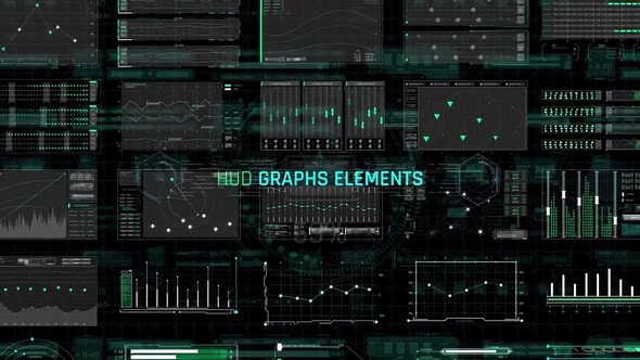 HUD Graphs Elements For Premiere Pro