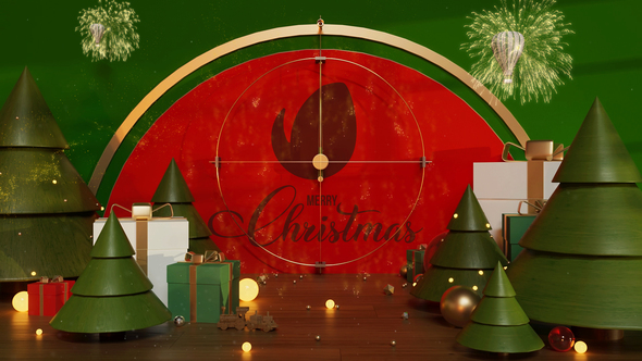 Red Room Christmas Logo broadcast-packages template preview